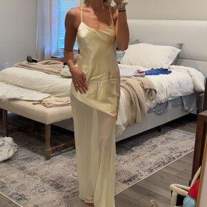 Elegant Cream Maxi Dress